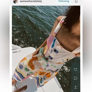 Zara printed dress. Looks like Alemais.